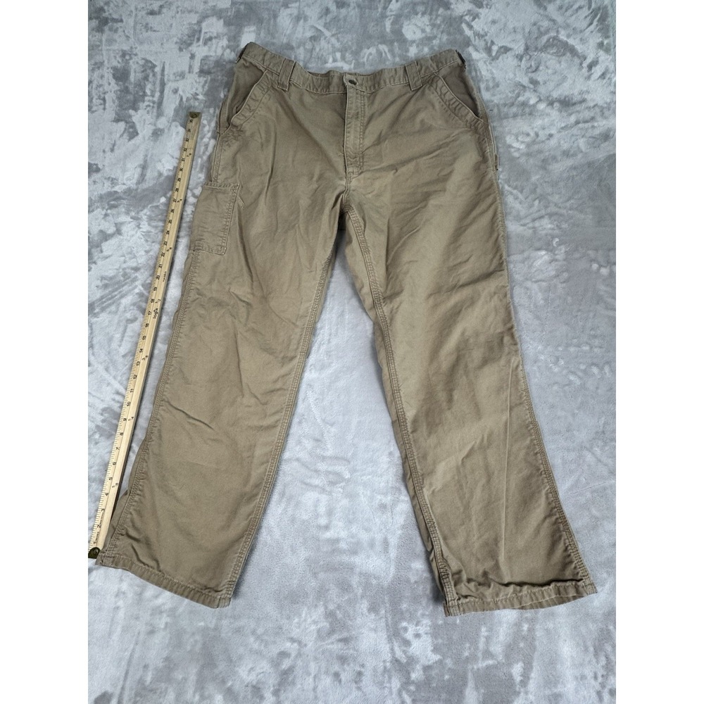 Carhartt 40x30 Pants Loose‎ Fit Beige Carpenter Lightweight Utility